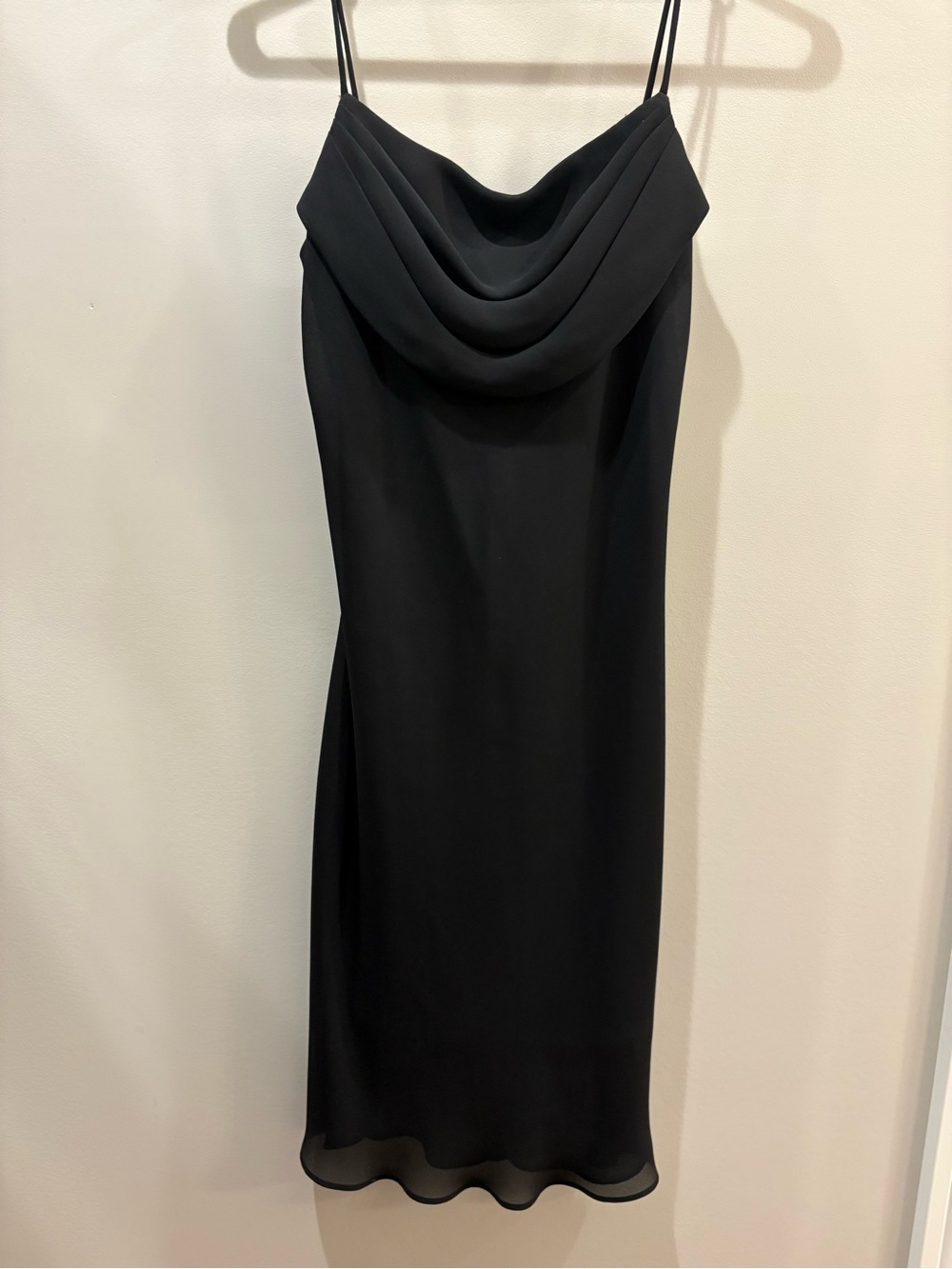 Jump Black Cowl Neck Midi Slip Dress